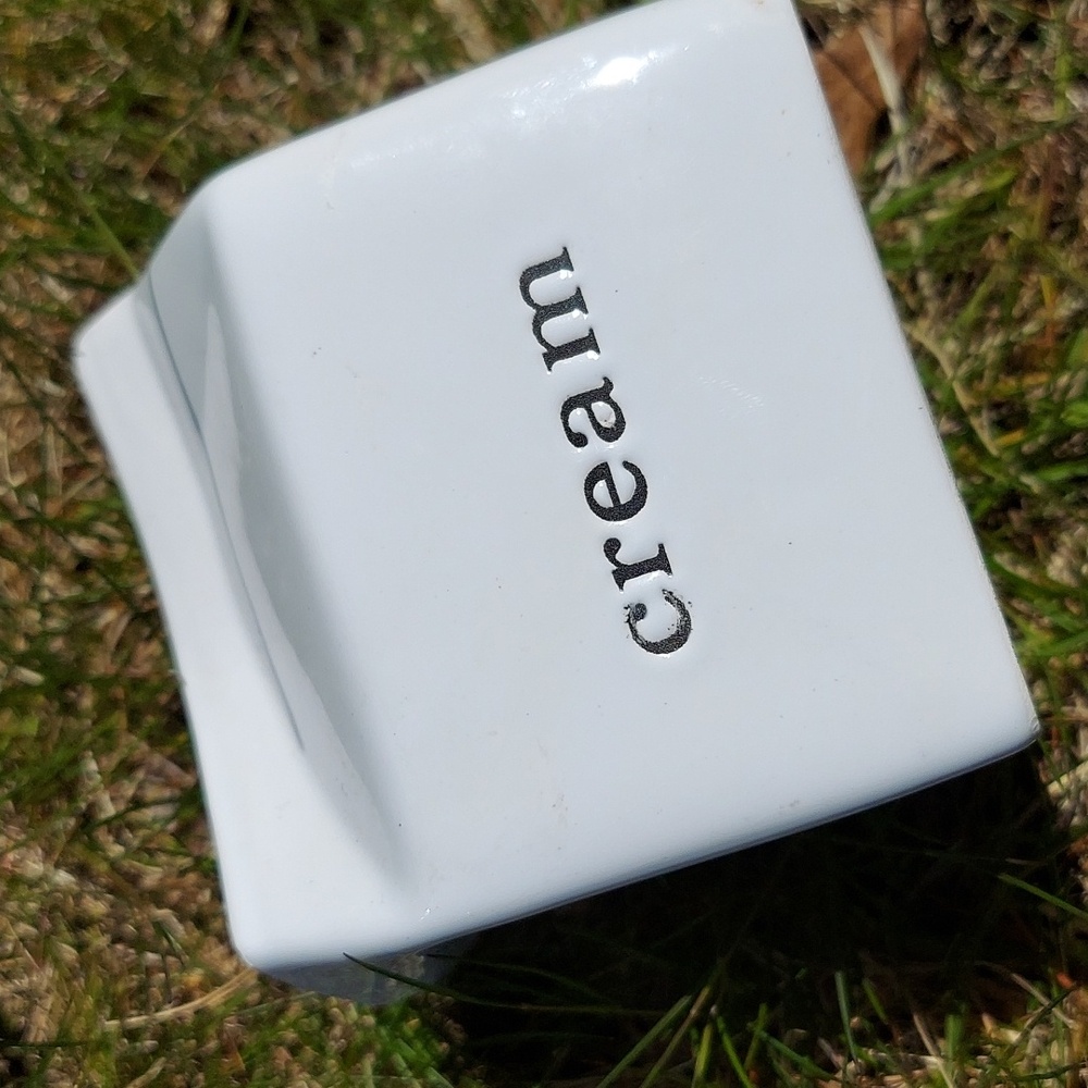 "cream" milk box style from crate & barrel